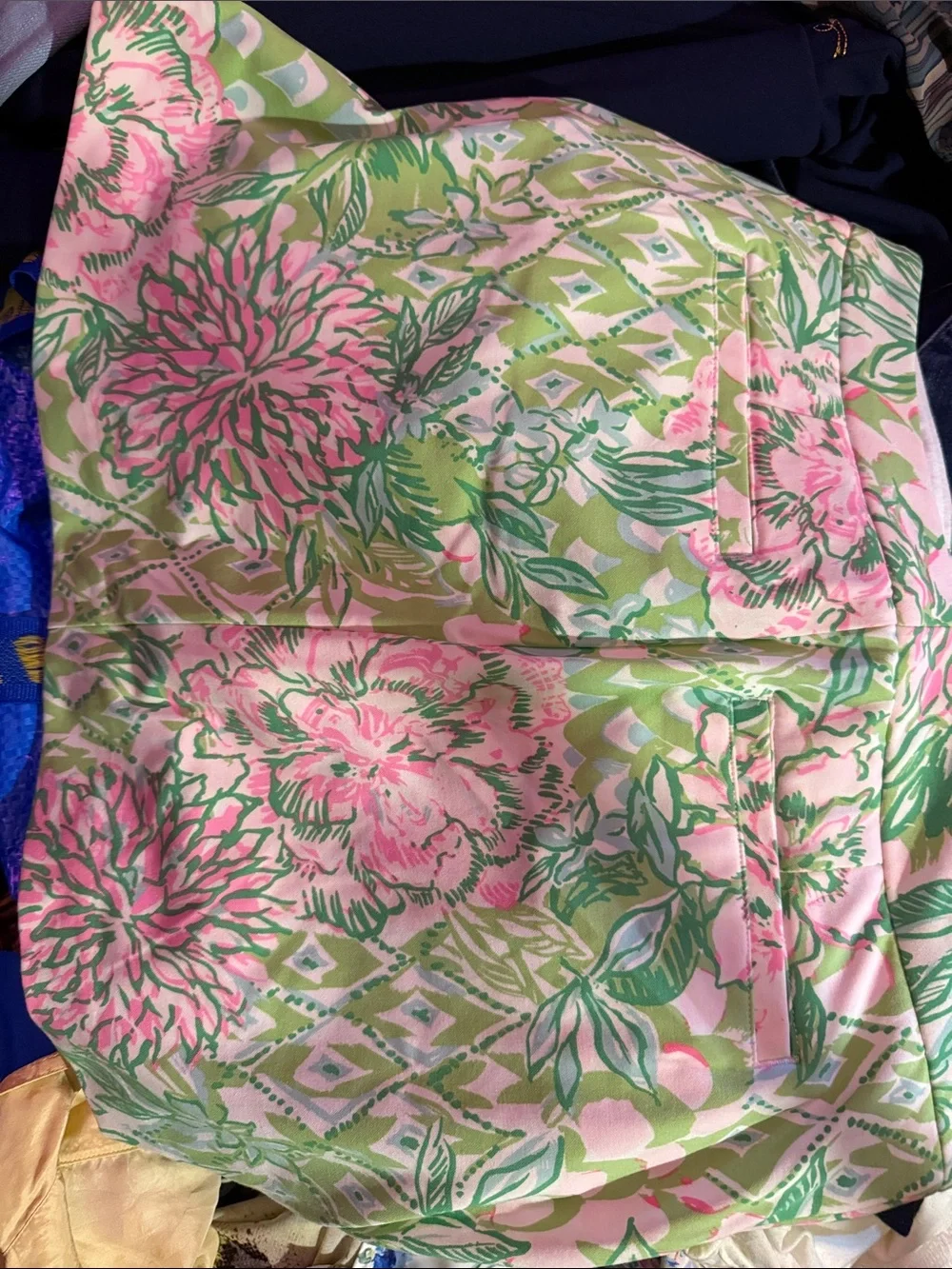 Lilly Pulitzer Pink and Green Floral  Skort